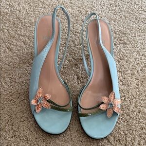 Impo Women's Blue and Green Floral Sandals